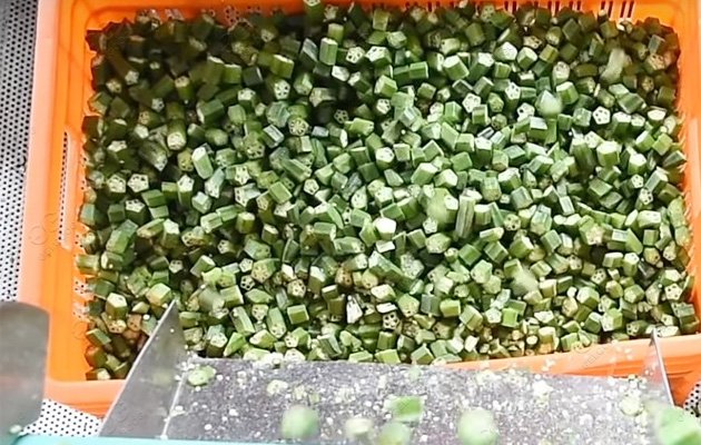машина для резки бамии